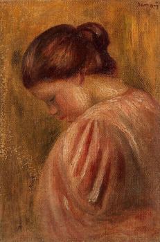 Pierre Auguste Renoir : Portrait of a Girl in Red